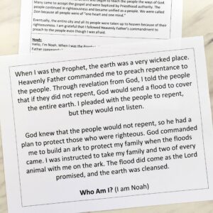 Introduce the prophets with this easy way to teach Follow the Prophet Guest Prophets scripts printable lesson plan for Singing Time and Primary Music Leaders.