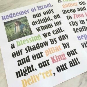 Redeemer of Israel - Flip Chart & Lyrics Easy ideas for Music Leaders sq Redeemer of Israel 20220202 121813