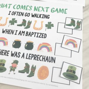 St Patrick's Day What Comes Next Game Easy singing time ideas for Primary Music Leaders sq St Patricks Day What Comes Next 20220225 093441