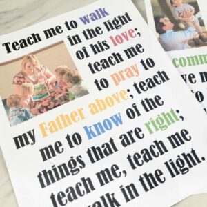 Teach Me to Walk in the Light - Flip Chart & Lyrics Easy singing time ideas for Primary Music Leaders sq Teach Me to Walk in the Light Flip Chart 20220203 121236