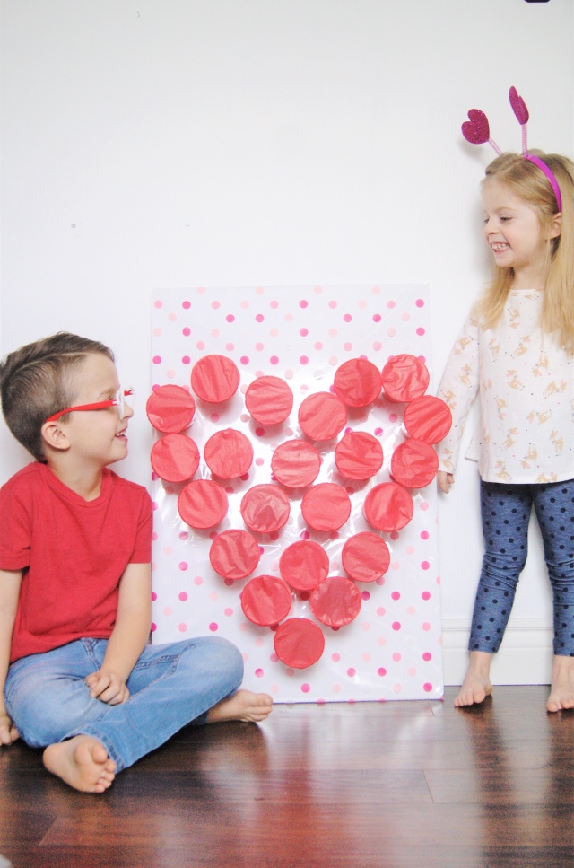 Primary Singing Time Punch Board for Valentine's Day
