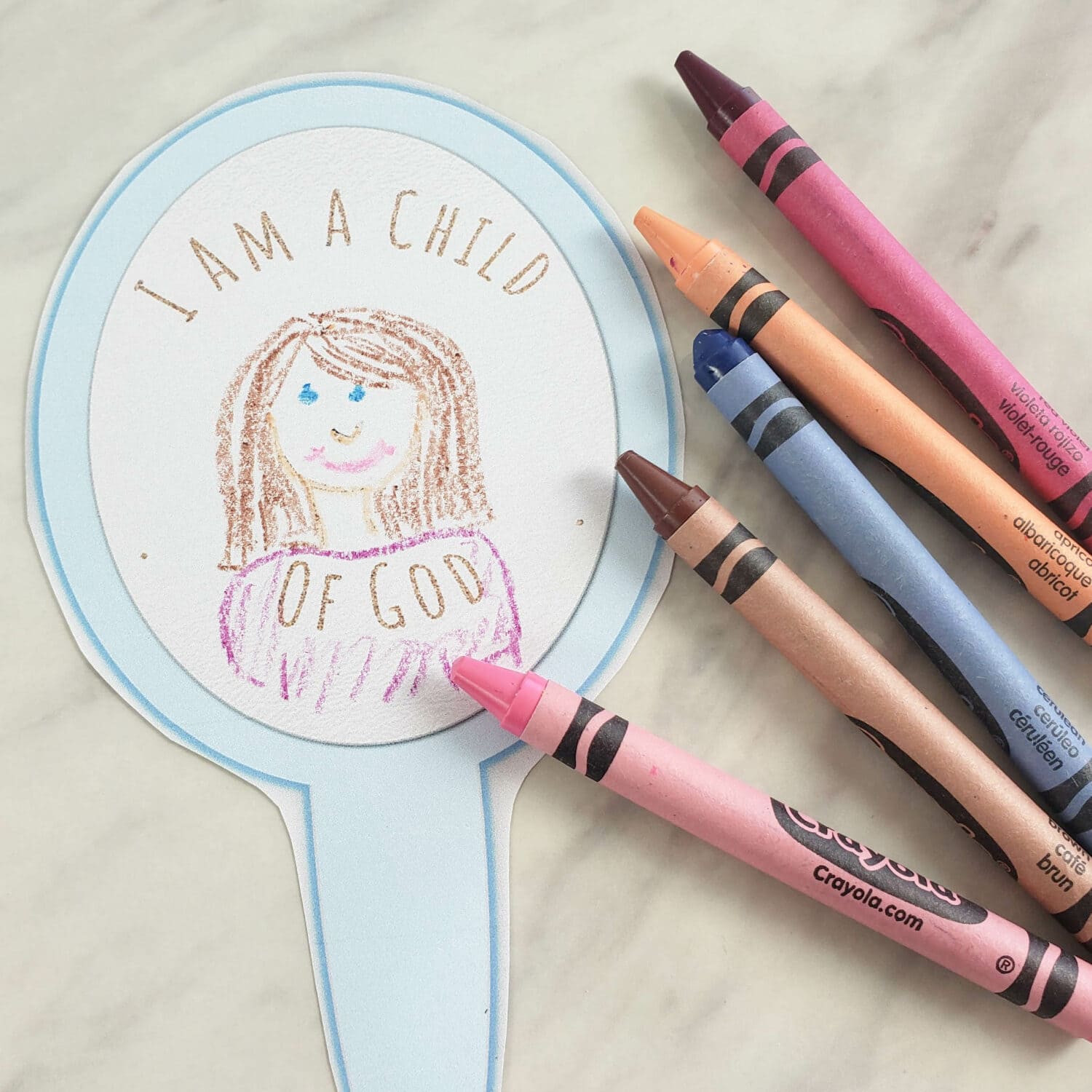 I Am a Child of God Mirror Pass primary singing time ideas using a real mirror or printable to teach about a child's identity and worth! Printable song helps for LDS Primary music leaders