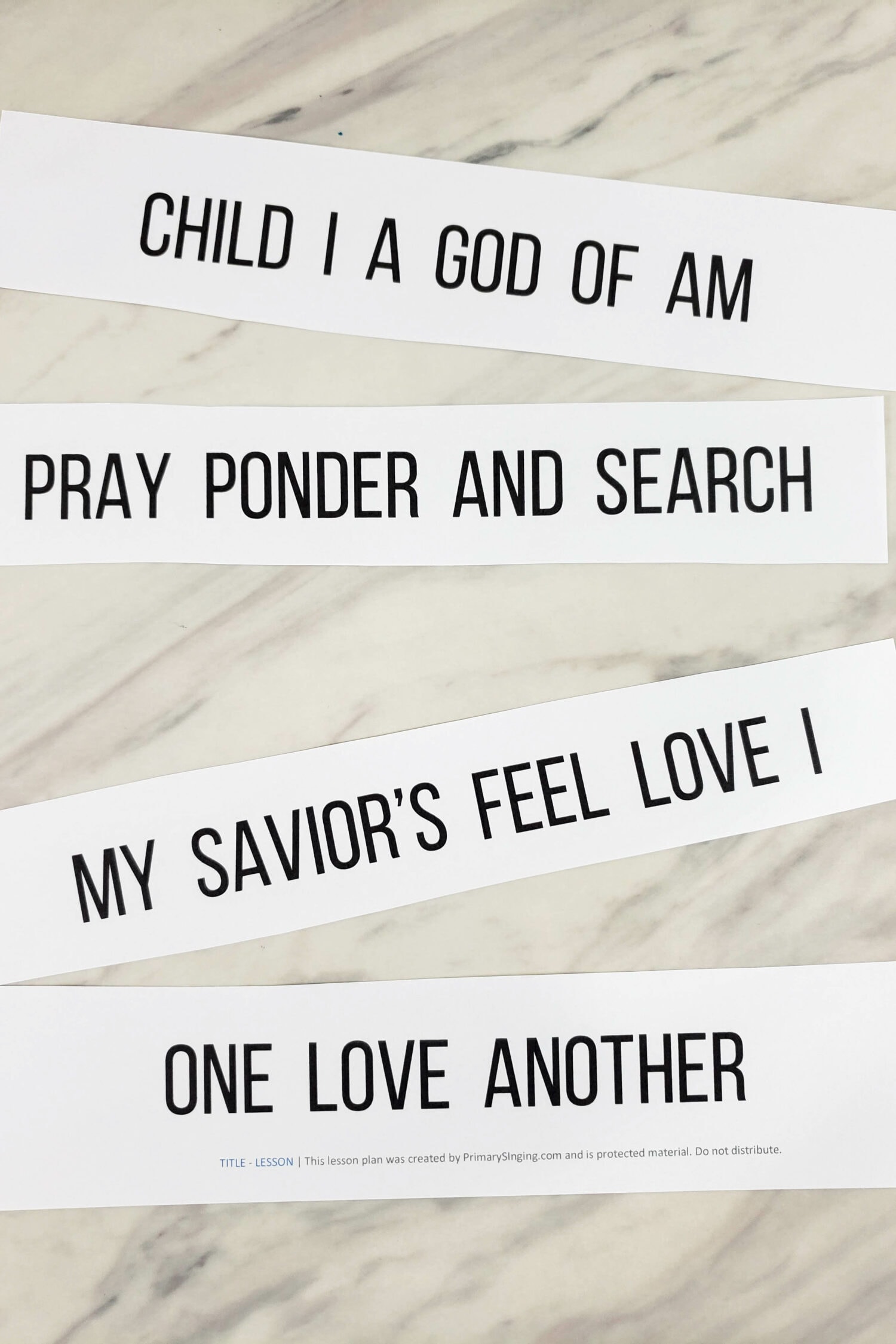 Primary Song Scramble singing time review game for LDS Primary music leaders. Grab this printable activity with 12 preselected songs great for the Old Testament or add your own song list. Scramble words or letters in this engaging game.