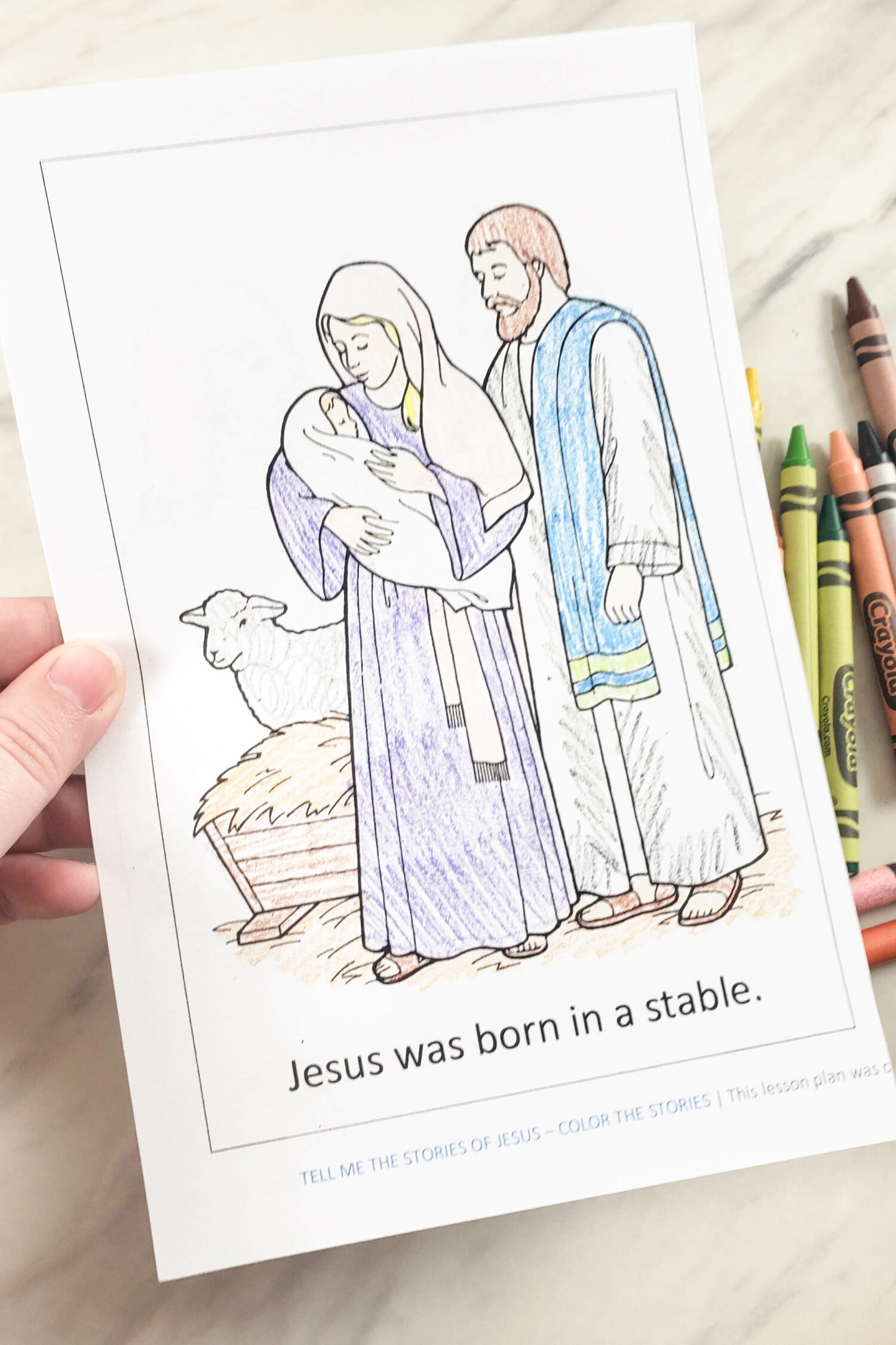 Printable Tell me the stories of Jesus coloring pages singing time ideas to teach this LDS Primary song