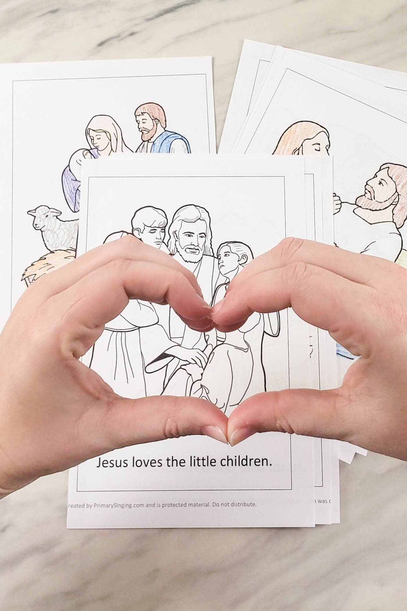 Tell Me the Stories of Jesus hand actions singing time ideas to teach this LDS Primary song with meaning and purpose including printable song helps