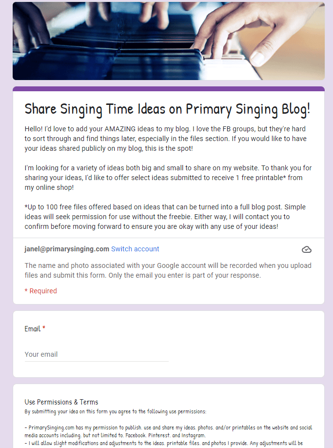 Share Singing Time Ideas for Printable Cards! Easy ideas for Music Leaders share singing time ideas