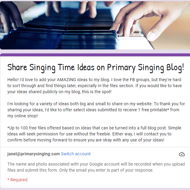 LDS Primary Songs Post Index Easy singing time ideas for Primary Music Leaders sq share singing time ideas