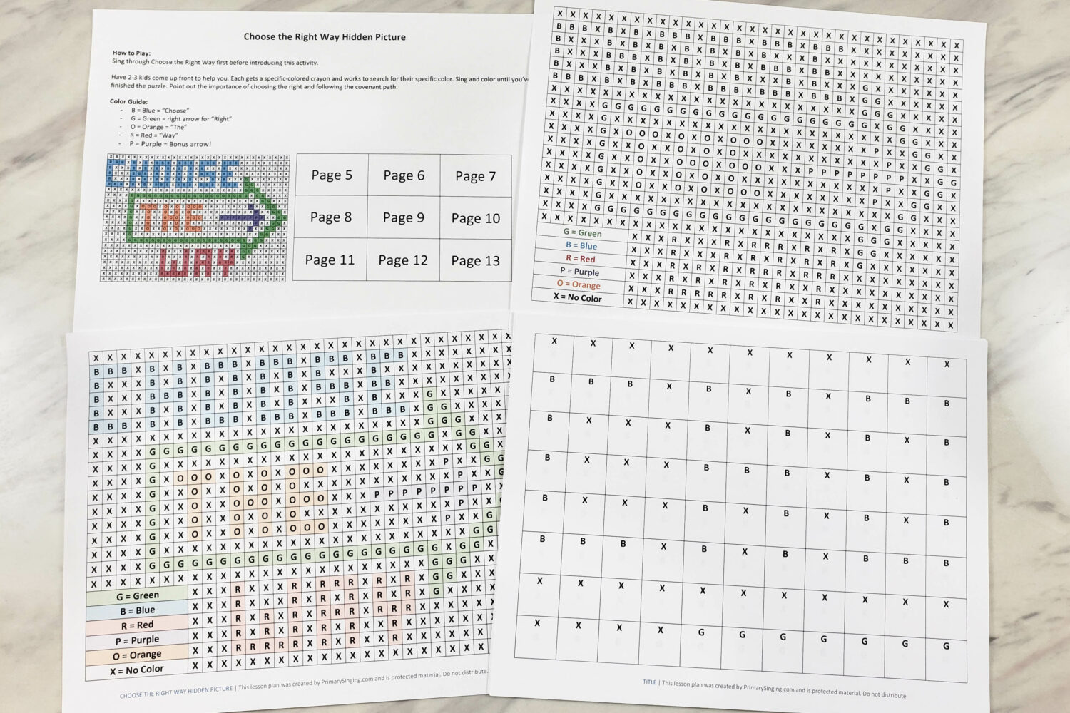 Choose the Right Way Hidden Picture 9 Choose the Right Way Hidden Pictures singing time idea with printable song helps for LDS Primary music leaders or home Come Follow Me study! Also great as a general conference printable worksheet. Coloring page for Primary!
