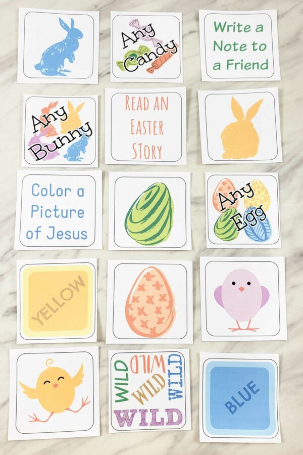 Shop: Easter Bingo & Connect 4 Review Games Singing time ideas for Primary Music Leaders Easter Singing Time Bingo 20220407 123548