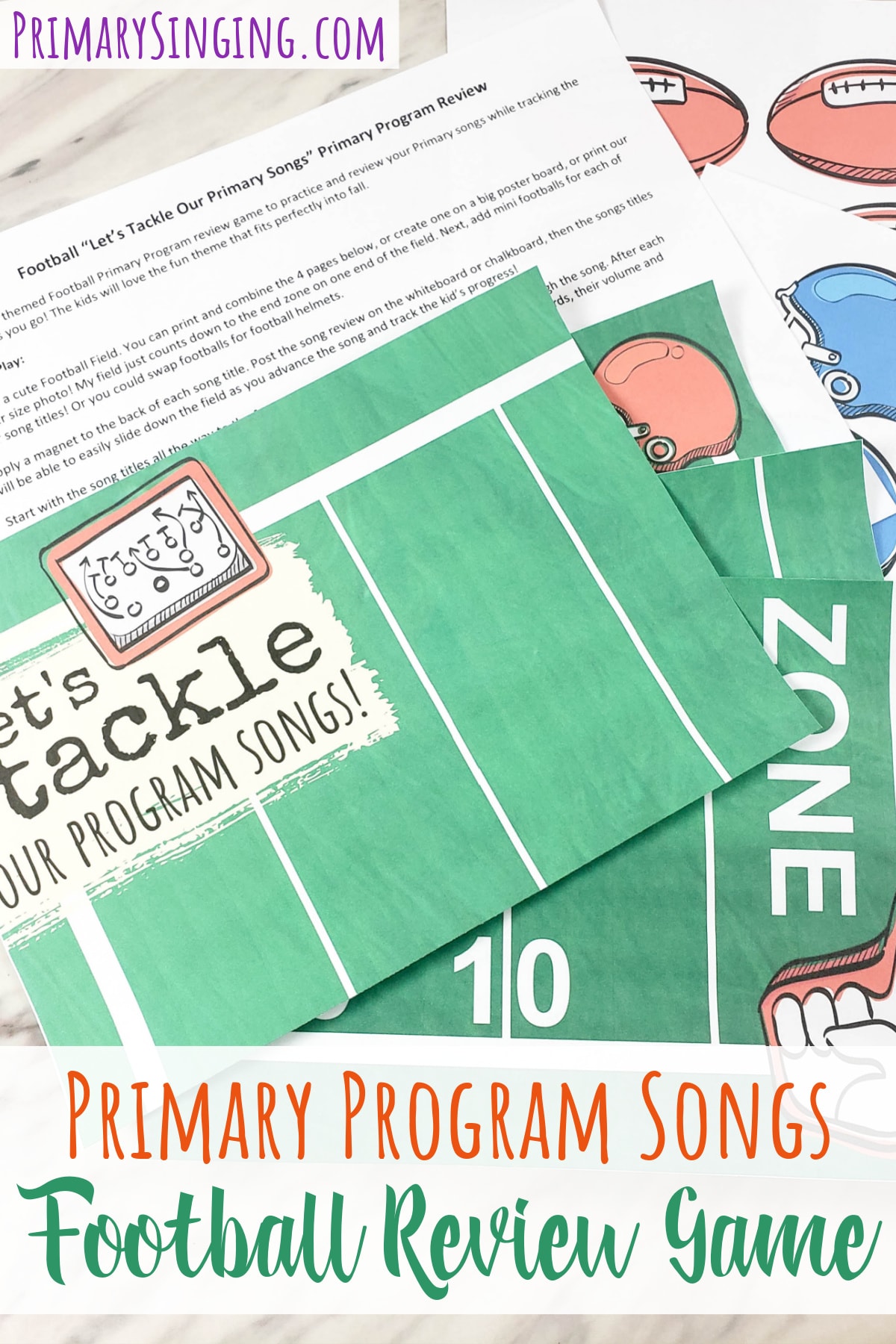 Cut the Tie Primary Program Review Idea Easy ideas for Music Leaders Football Primary Program Review Game