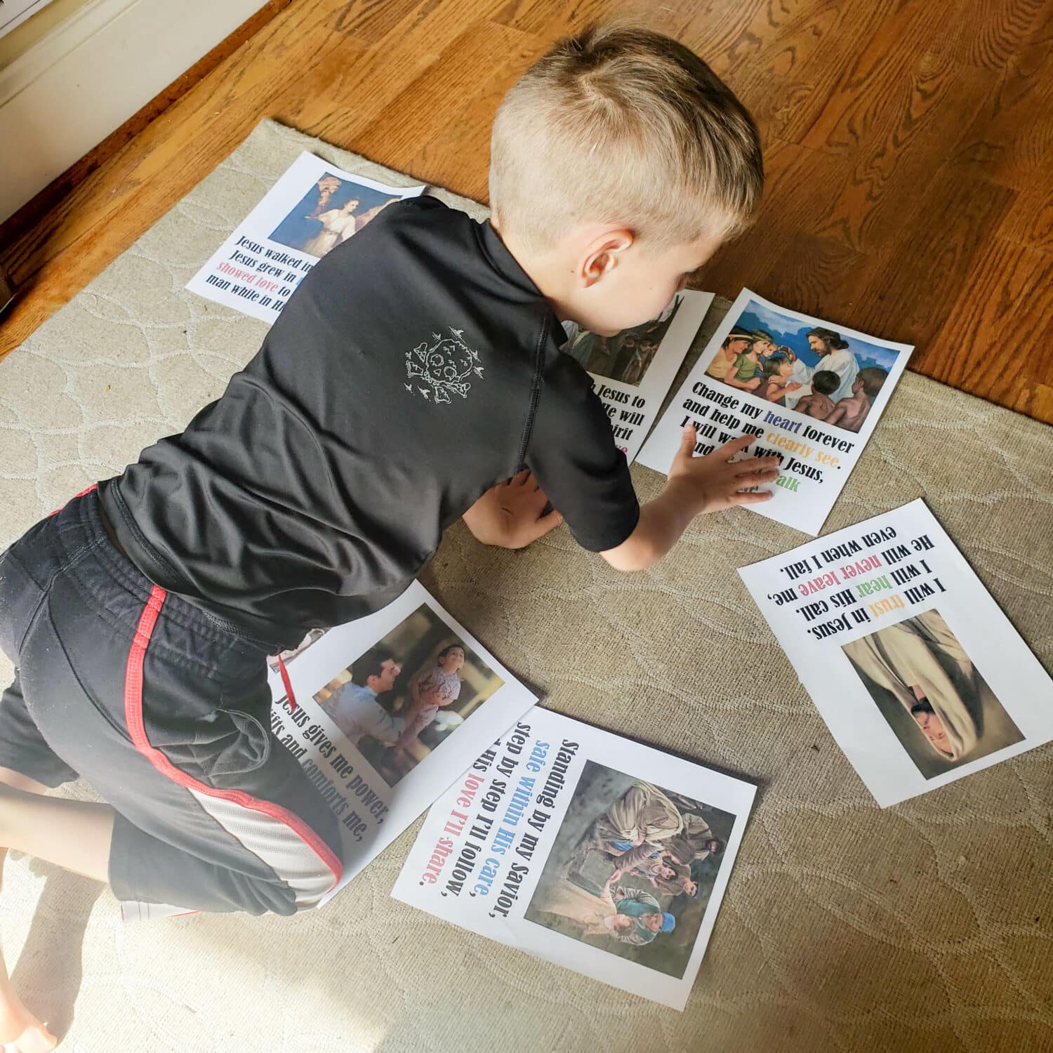 For a fun way to review I Will Walk With Jesus this month, try this Dropped the Pictures activity! This visual activity is so simple and can be a great way to bring some laughs into singing time! Including printable song helps for LDS Primary music leaders. 