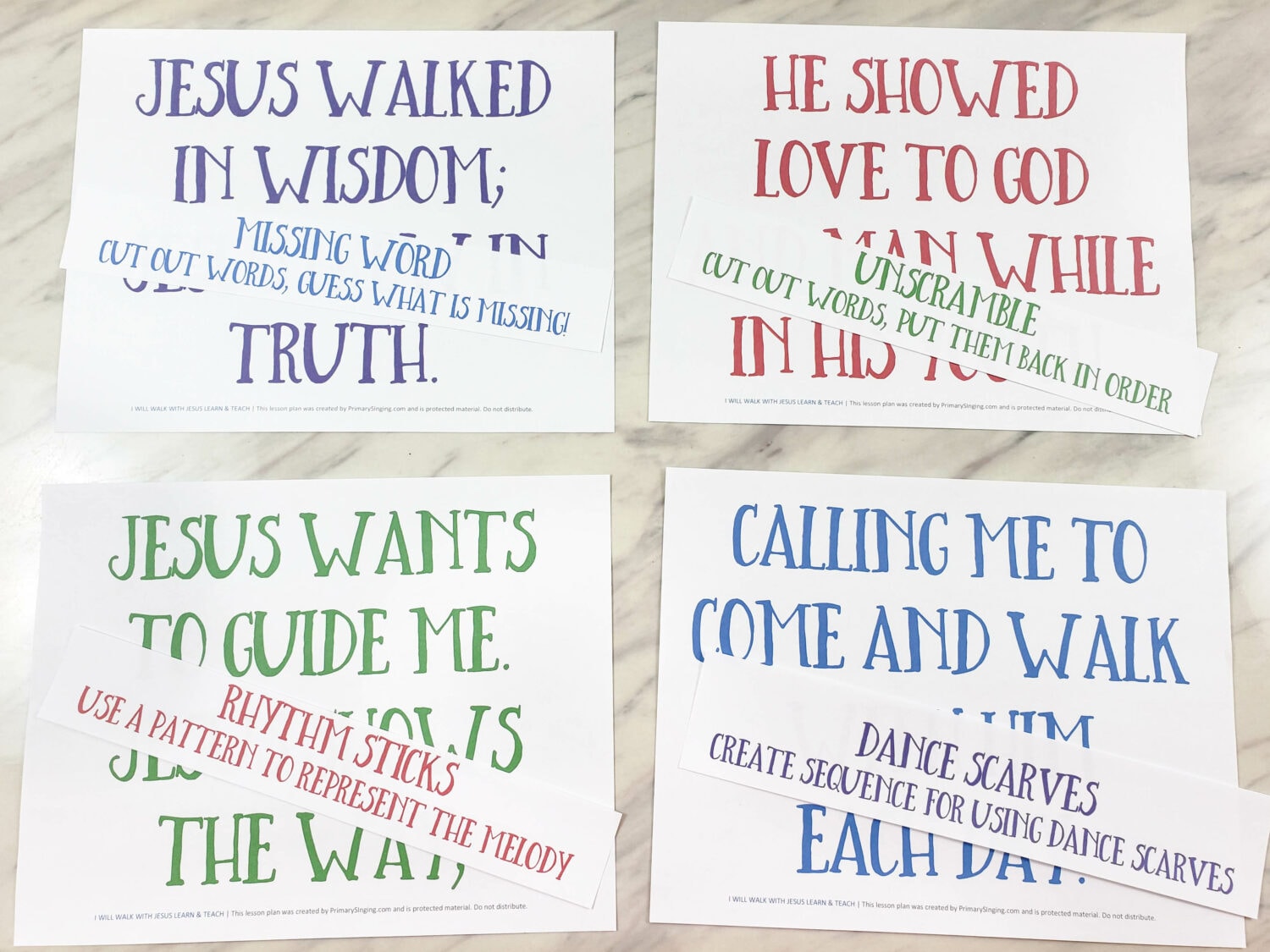 I Will Walk with Jesus Learn & Teach singing time ideas for LDS Primary music leaders