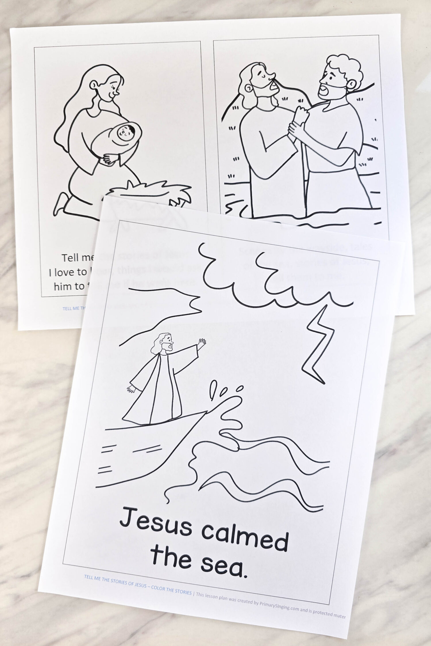 Tell Me the Stories of Jesus Coloring Pages 4 Tell Me the Stories of Jesus Color the Stories singing time ideas from Jesus' life to connect with this LDS Primary song with fun printable song helps for Primary music leaders.