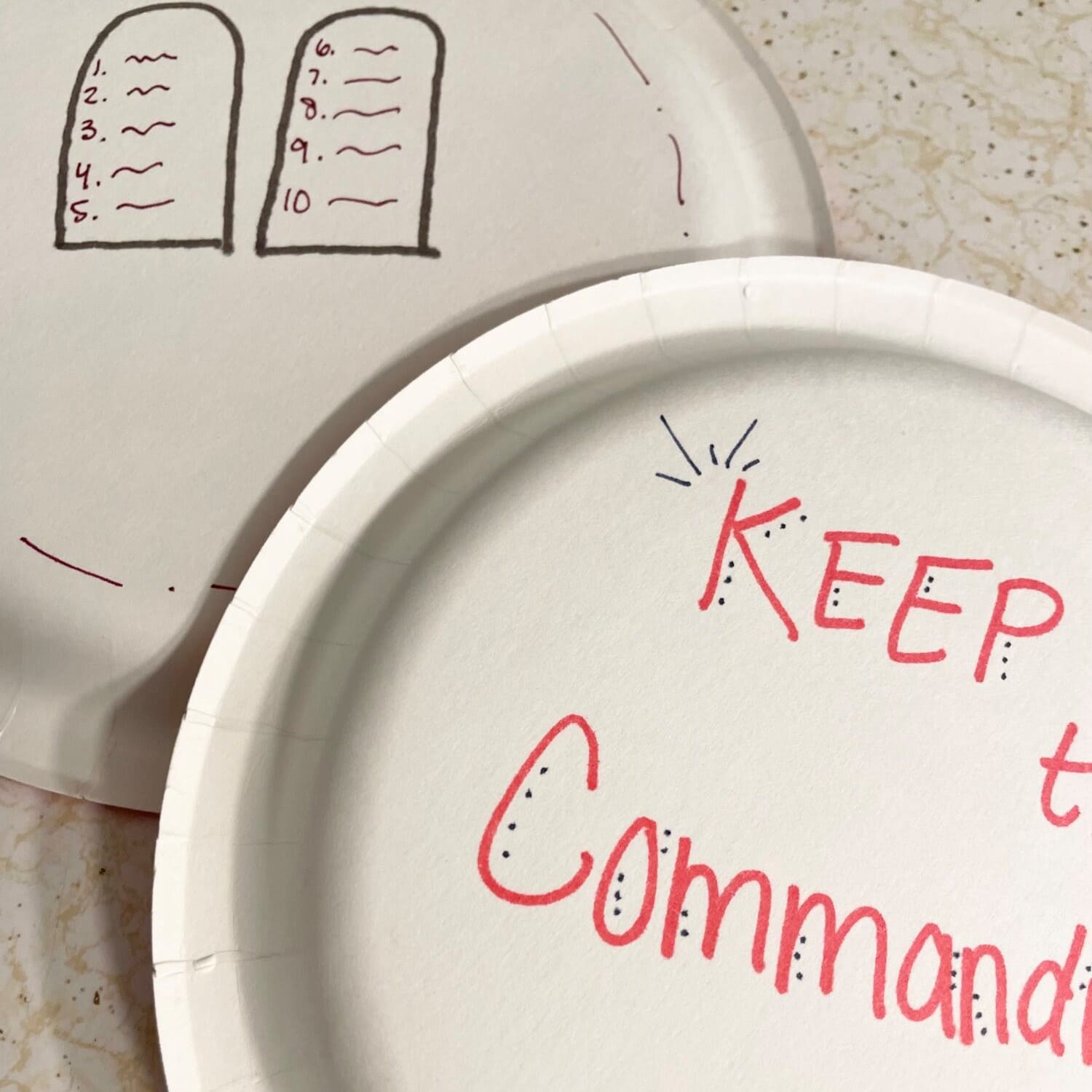 LDS Primary Songs Post Index Easy singing time ideas for Primary Music Leaders keep the commandments paper plates