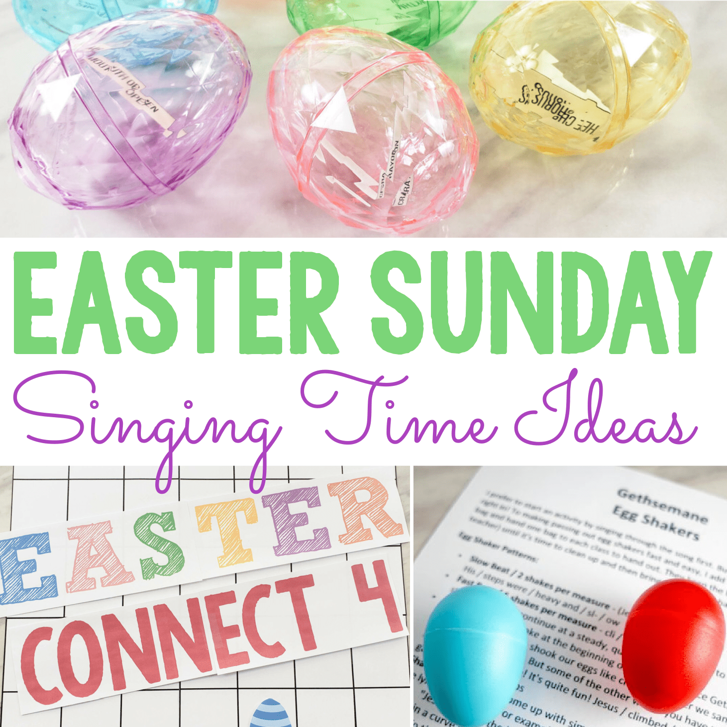 200+ Primary Singing Time Ideas & Games Master List Easy ideas for Music Leaders sq Easter Singing Time Ideas