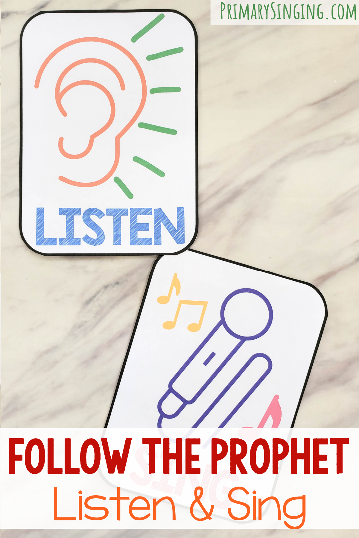 Follow the Prophet Listen & Sing 1 This Follow the Prophet Listen & Sing activity is a great way to teach this principle as you review in singing time! Simply take turns singing & listening as you review Follow the Prophet.