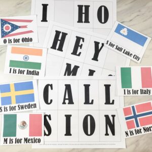 I Hope They Call me on a Mission Around the World game singing time idea