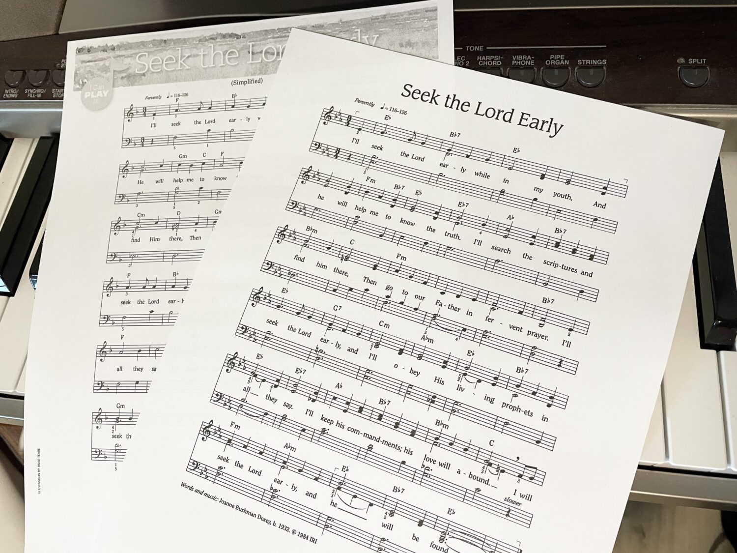 Seek the Lord Early Crossword Puzzle Easy singing time ideas for Primary Music Leaders IMG 6548 e1653496608485