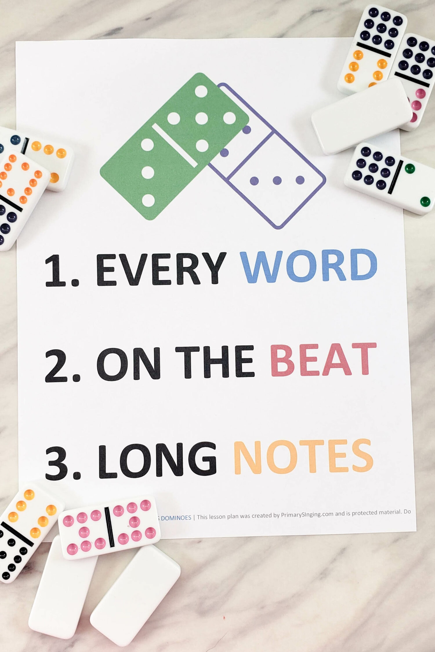Use this fun I'm Trying to Be Like Jesus Dominoes singing time idea to make music come to life in a fun way! Printable song helps for LDS Primary music leaders.