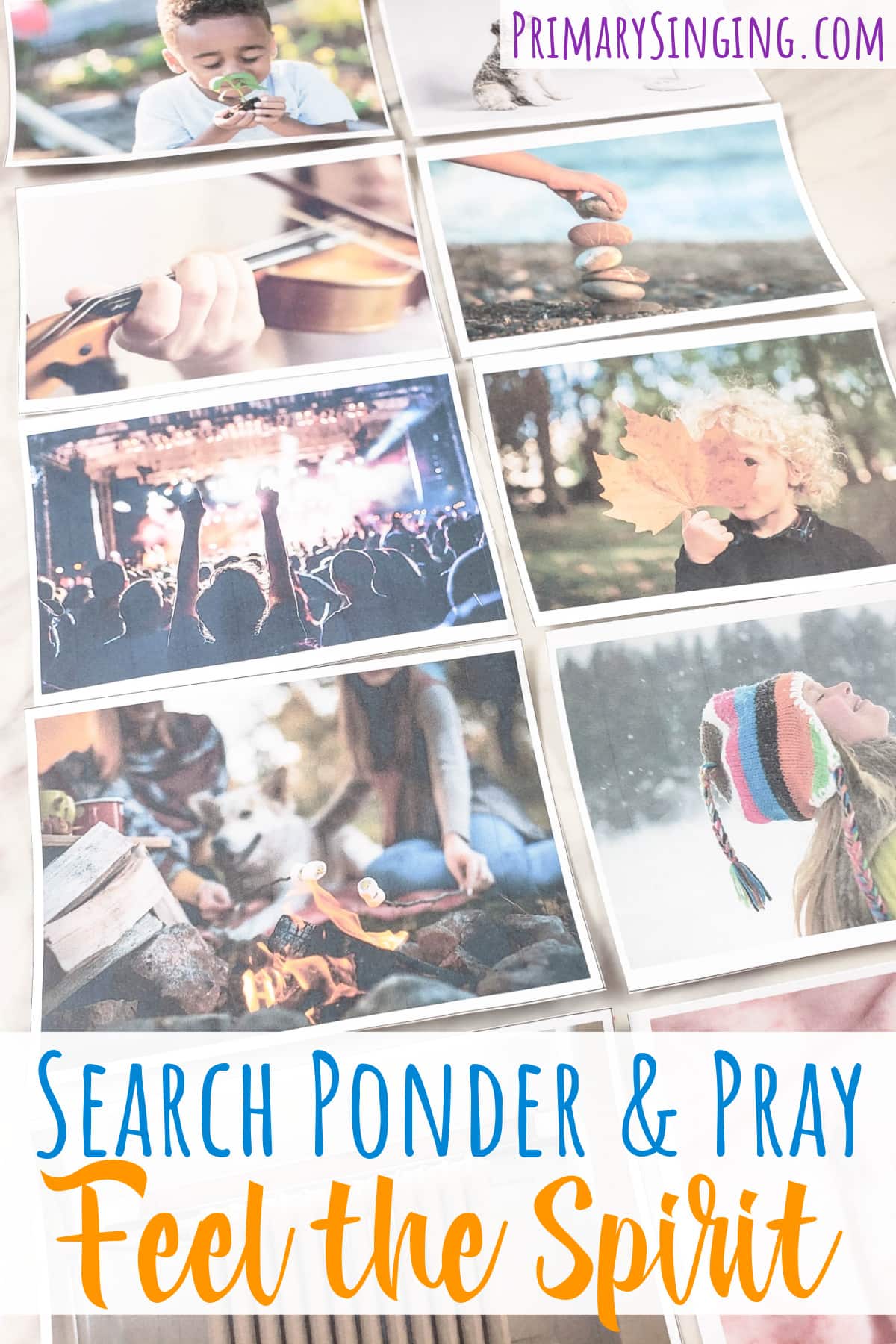 Search Ponder and Pray feel the spirit hands on singing time idea for LDS Primary Music Leaders