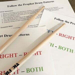 Follow the Prophet Drum Patterns Easy singing time ideas for Primary Music Leaders choose the right drumming