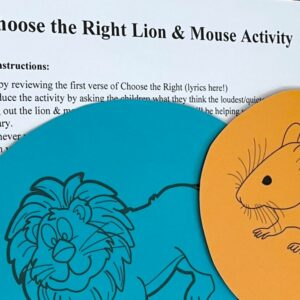Haz el bien León y Ratón Singing time ideas for Primary Music Leaders chose the right lion and mouse