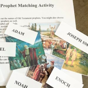 Follow the Prophet Matching Activity Easy singing time ideas for Primary Music Leaders follow the prophet matching