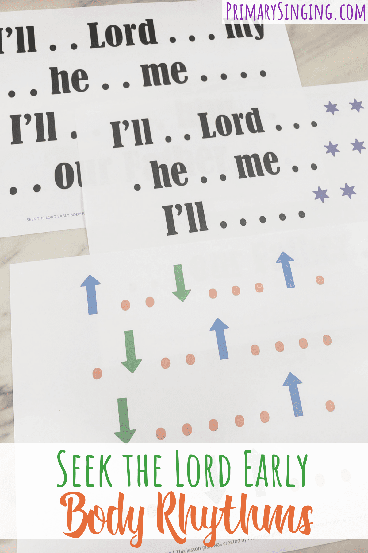 Seek the Lord Early body rhythm fun and easy singing time ideas for LDS Primary music leaders. 