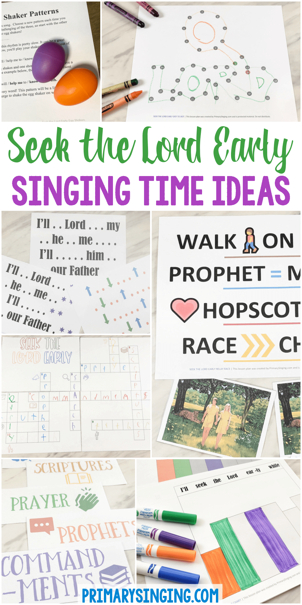 22 Seek the Lord Early singing time ideas for LDS Primary music leaders with printable song helps. Fun and easy ways to teach Seek the Lord Early in Primary.