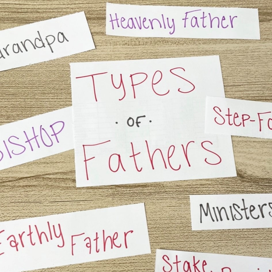 Fathers Song Pick an Item Activity Easy ideas for Music Leaders fathers testimony