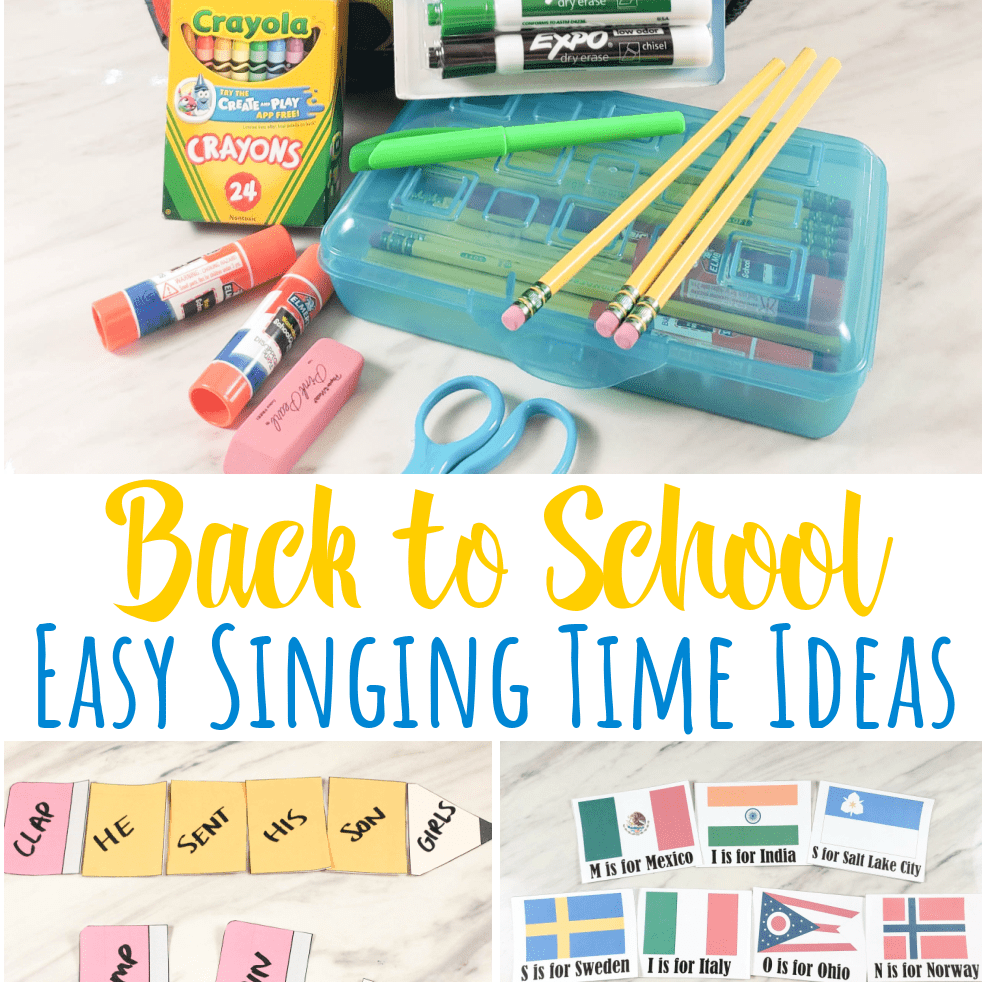 LDS Primary Songs Post Index Easy singing time ideas for Primary Music Leaders sq Back to School Singing Time Ideas