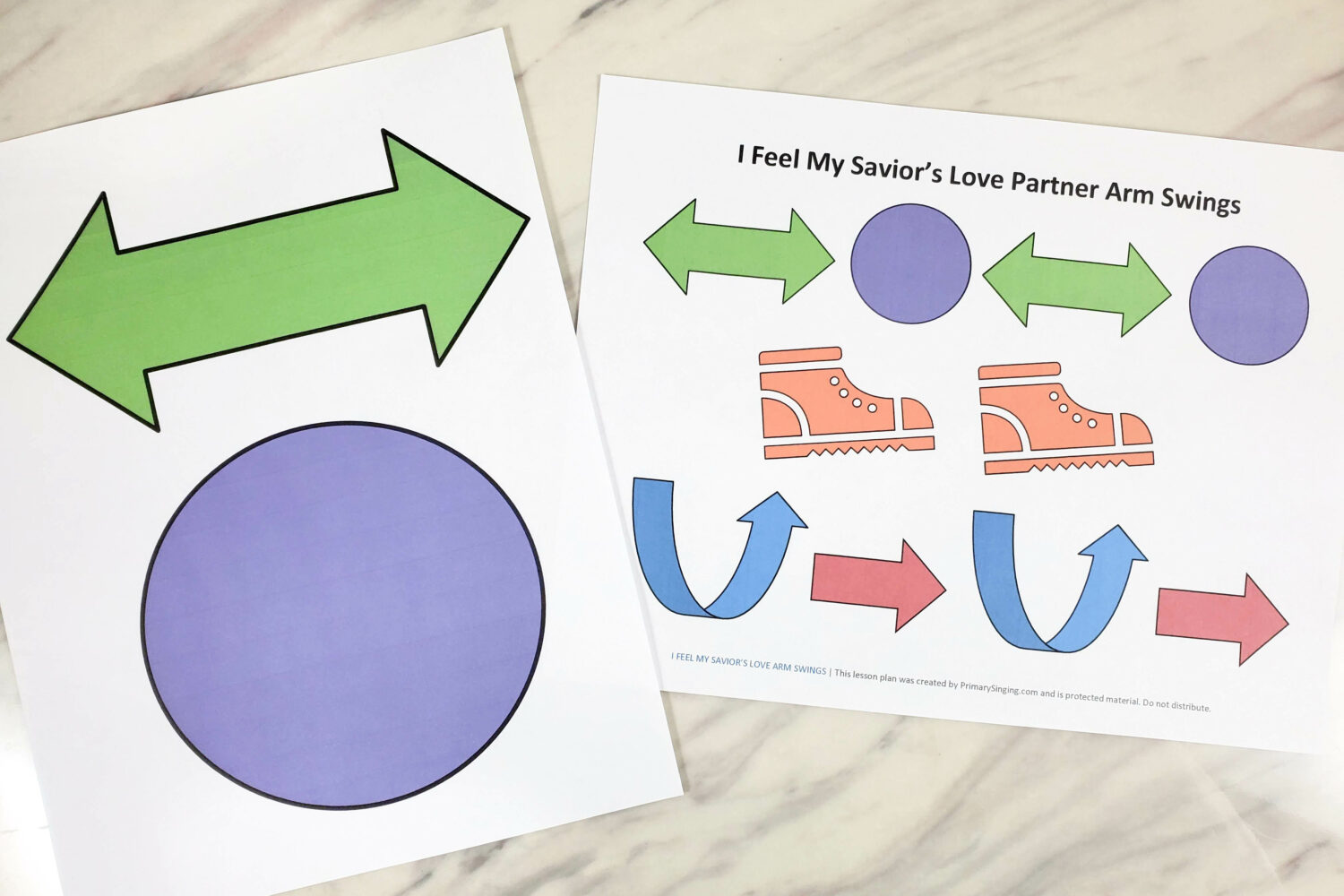 For a fun way to review I Feel My Savior's Love this month, try out this simple I Feel My Savior's Love Partner Arm Swings activity! Have each child find a partner and have some fun with this people interactions activity! #LDS #Primary #Singingtime #Musicleader