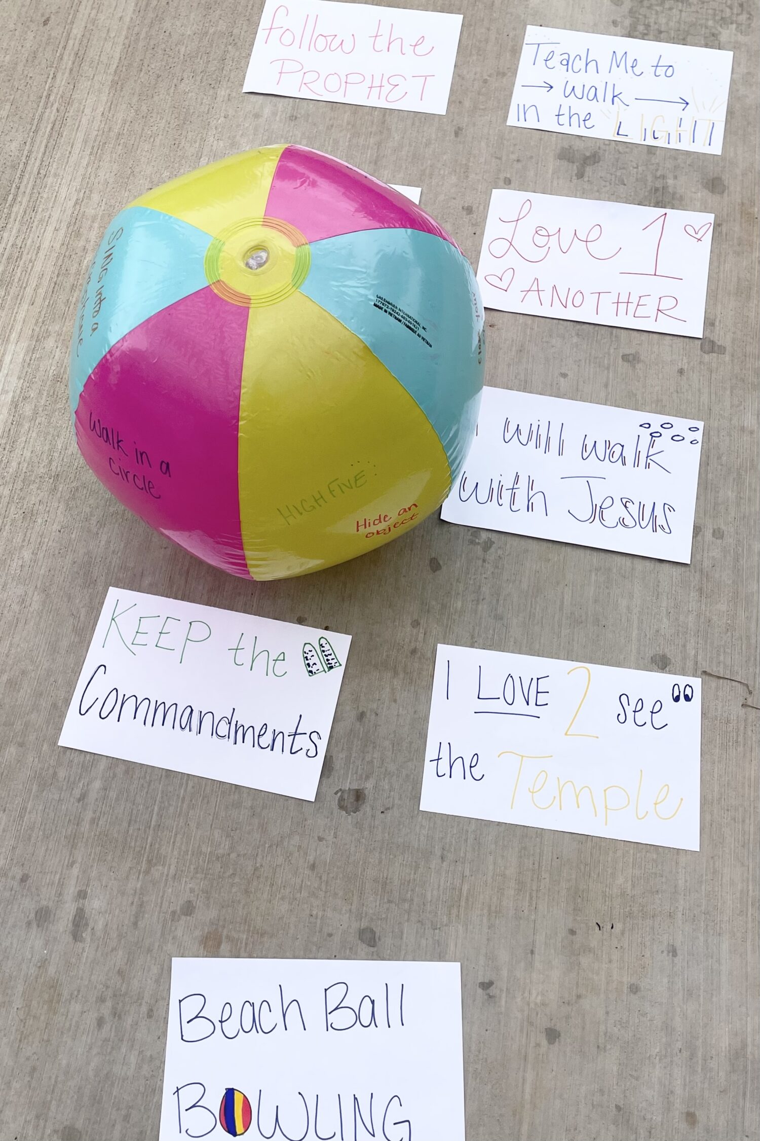 Beach Ball Singing Time Ideas for LDS Primary Music Leaders