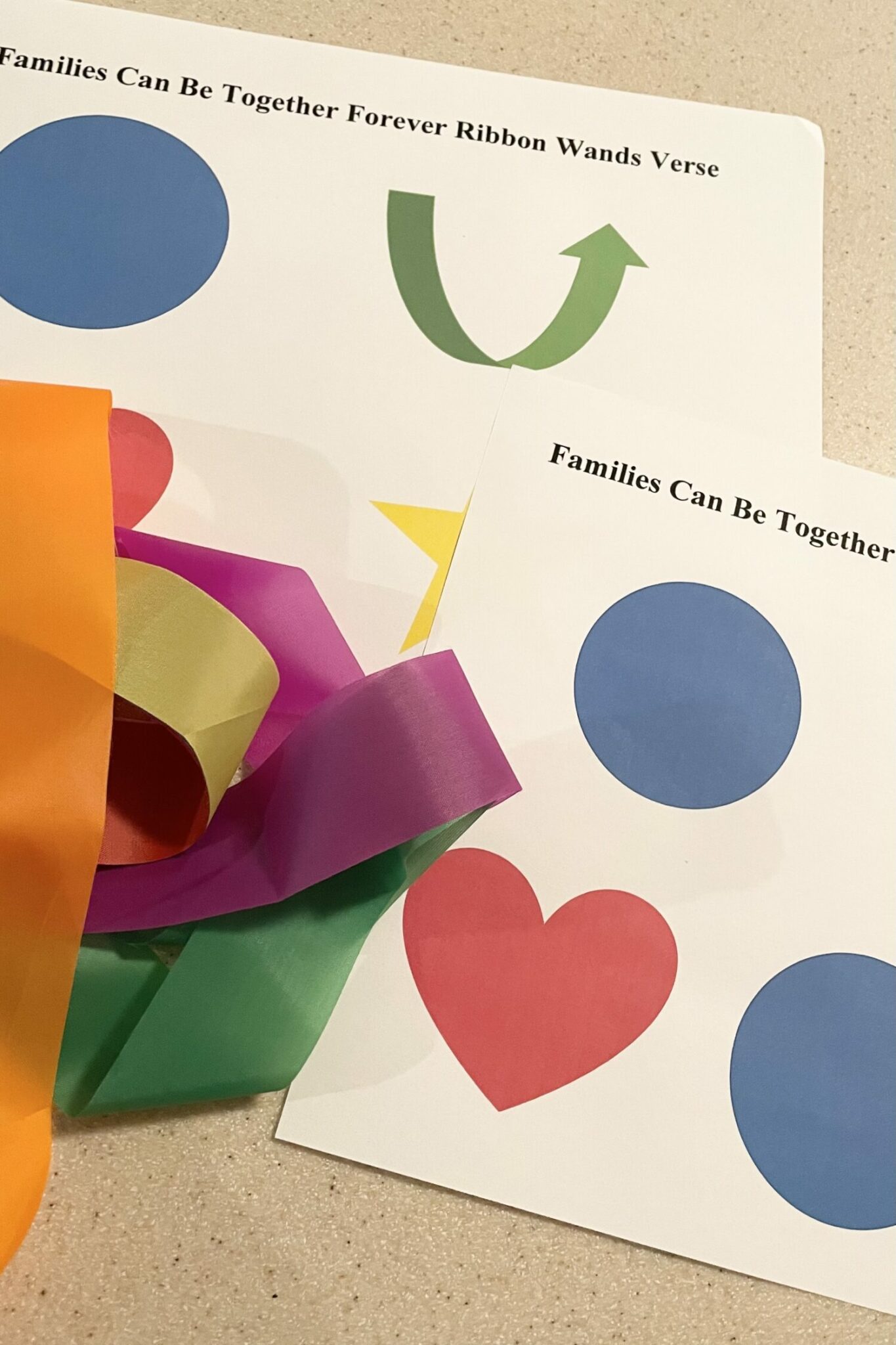 Families Can Be Together Forever Ribbon Wands - Primary Singing