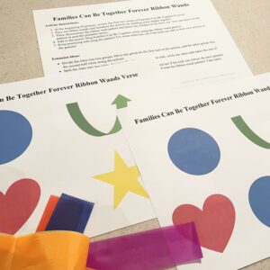 Families Can Be Together Forever Ribbon Wands Singing Time Ideas for LDS Primary Music Leaders