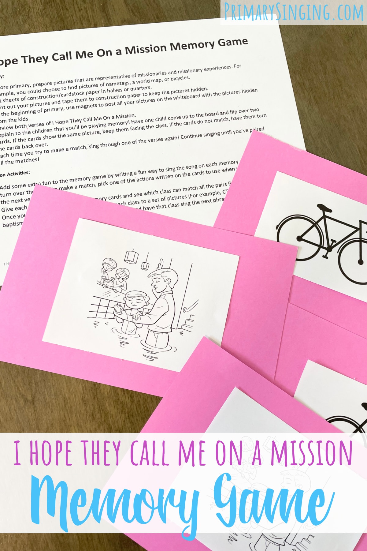 Match the missionary pictures with this fun I Hope They Call Me On a Mission Memory Game! This visual activity takes less than 30 minutes to prepare and is such a fun way to review I Hope They Call Me On a Mission in singing time! With printable song helps for LDS Primary Music Leaders. 