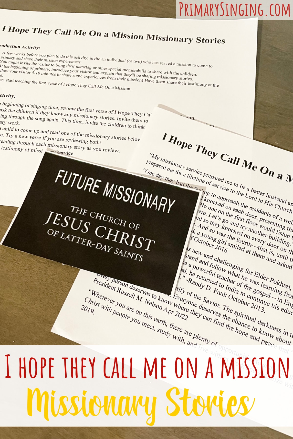 I Hope They Call Me On a Mission Missionary Stories Singing time ideas for Primary Music Leaders I Hope They Call Me On a Mission Missionary Stories