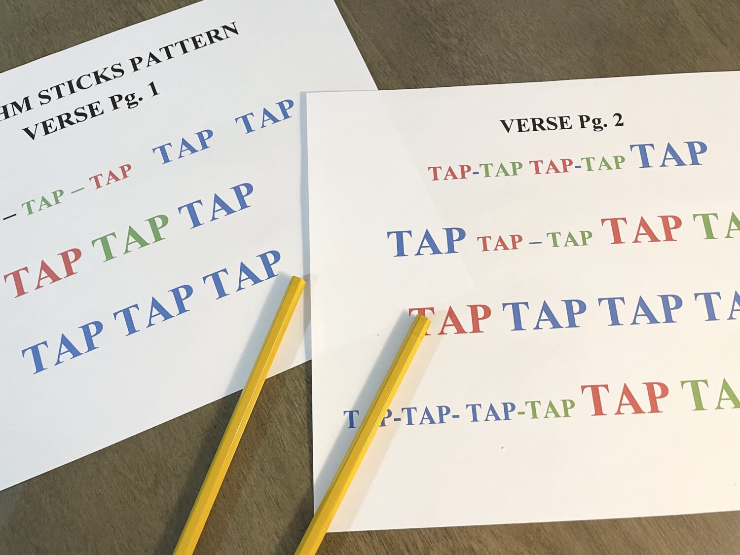 Families Can Be Together Forever Rhythm Sticks singing time idea for LDS Primary Music Leaders. Have fun tapping out the rhythm and beat with these printable song helps!