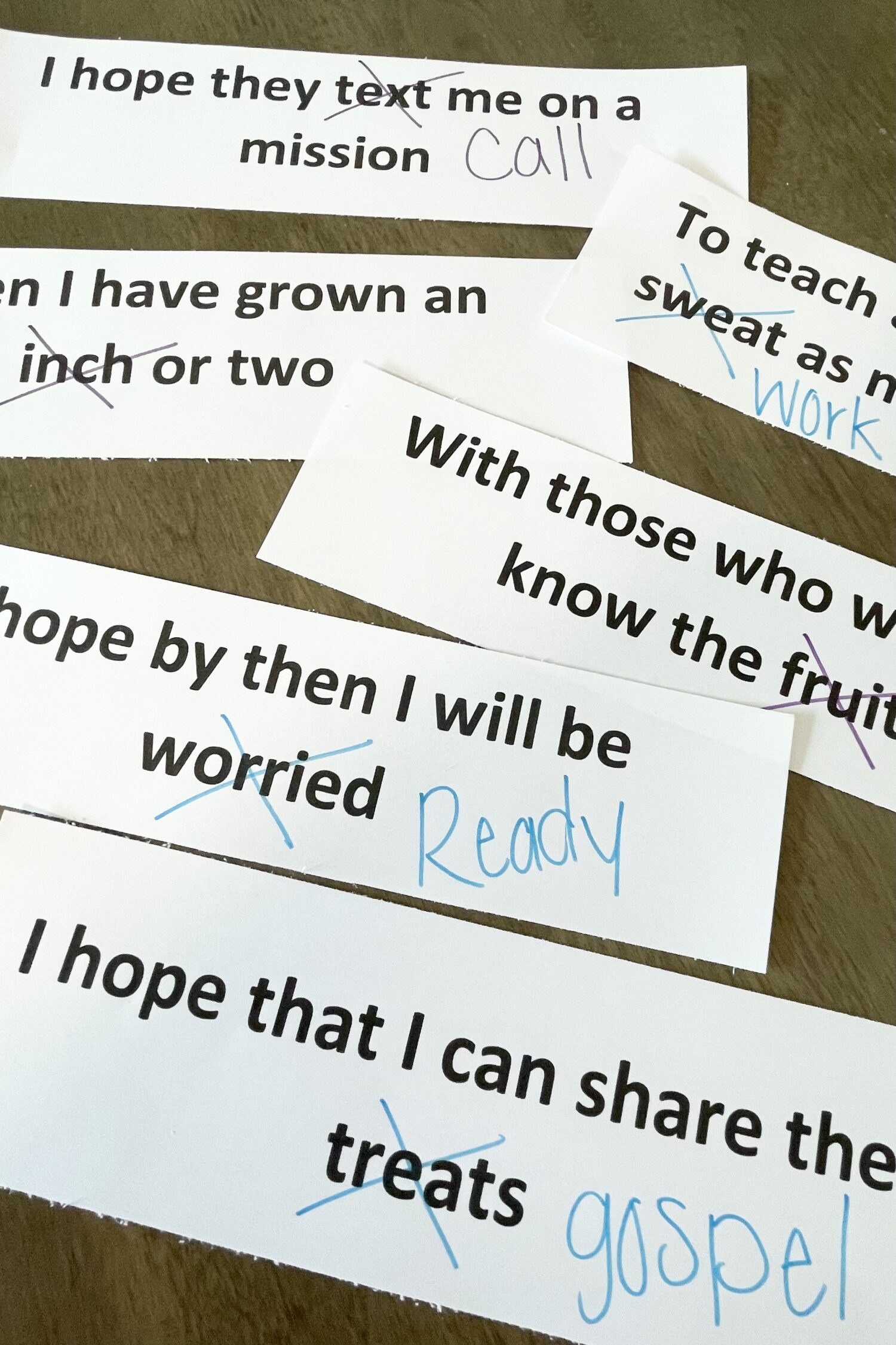 Use this Silly Word Swap activity to review I Hope They Call Me On a Mission in primary! Just swap out one of the song lyrics for a silly word and see if the kids can detect the word that doesn't quite fit! Or, switch it up and play as a MadLib! Easy singing time idea for LDS Primary Music Leaders with printable song helps. 