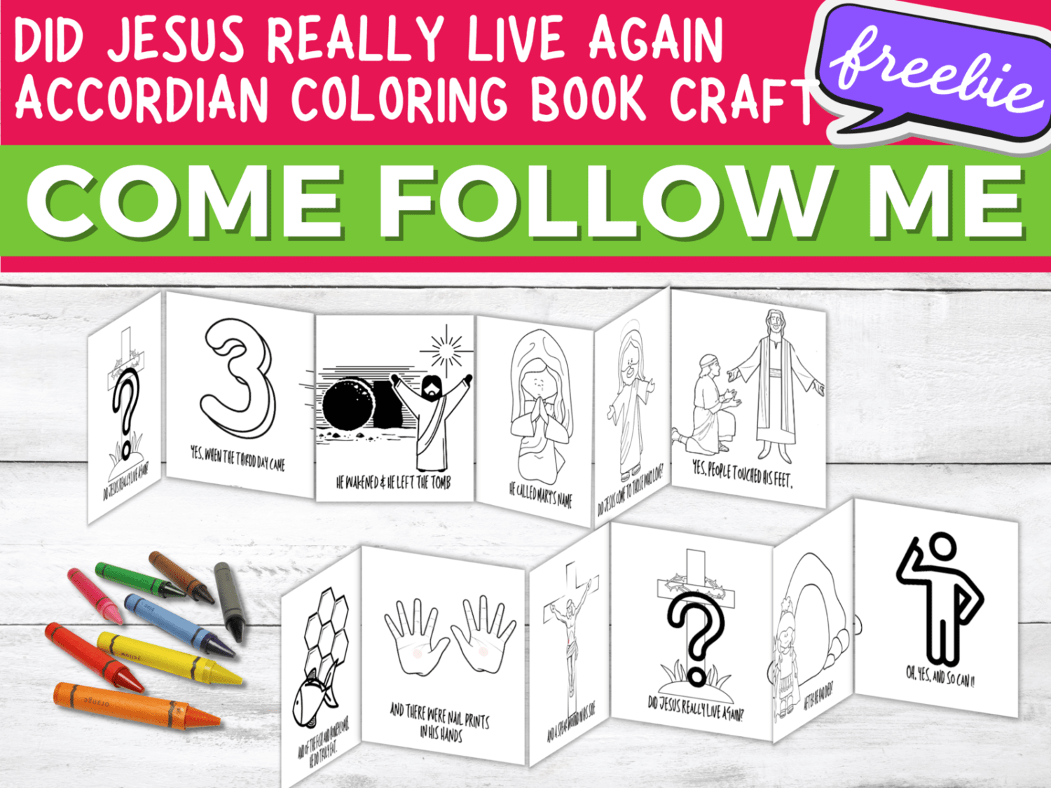 22 Did Jesus Really Live Again Singing Time Ideas Easy ideas for Music Leaders did jesus really live again coloring accordion book 8165113