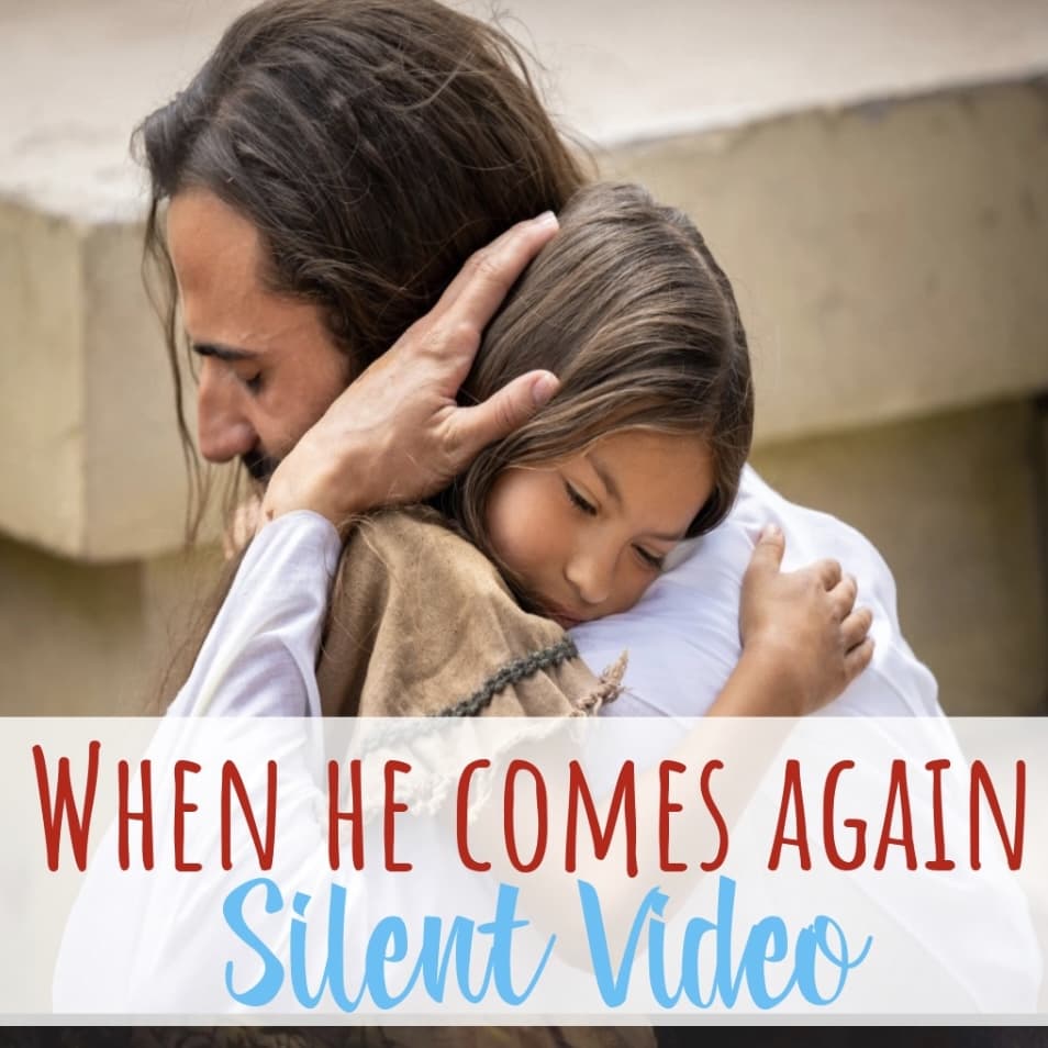When He Comes Again Silent video -- This is a wonderful singing time idea for really inviting the children to feel the spirit in Primary! Simple lesson plan for LDS Primary Music Leaders