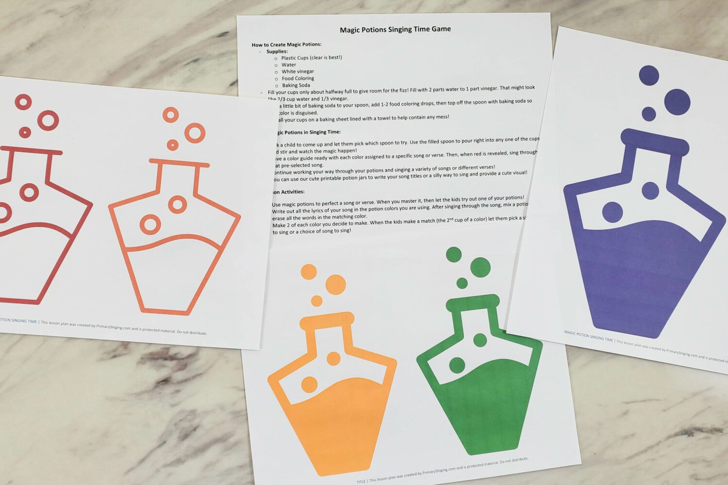 How to Make a Magic Potion - DIY easy potions for kids with ingredients, recipes, step-by-step directions and tutorial plus fun ways to incorporate a learning activity or singing time game with your fake Halloween potions! Includes printable potion bottle song visuals for LDS Primary Music Leaders.