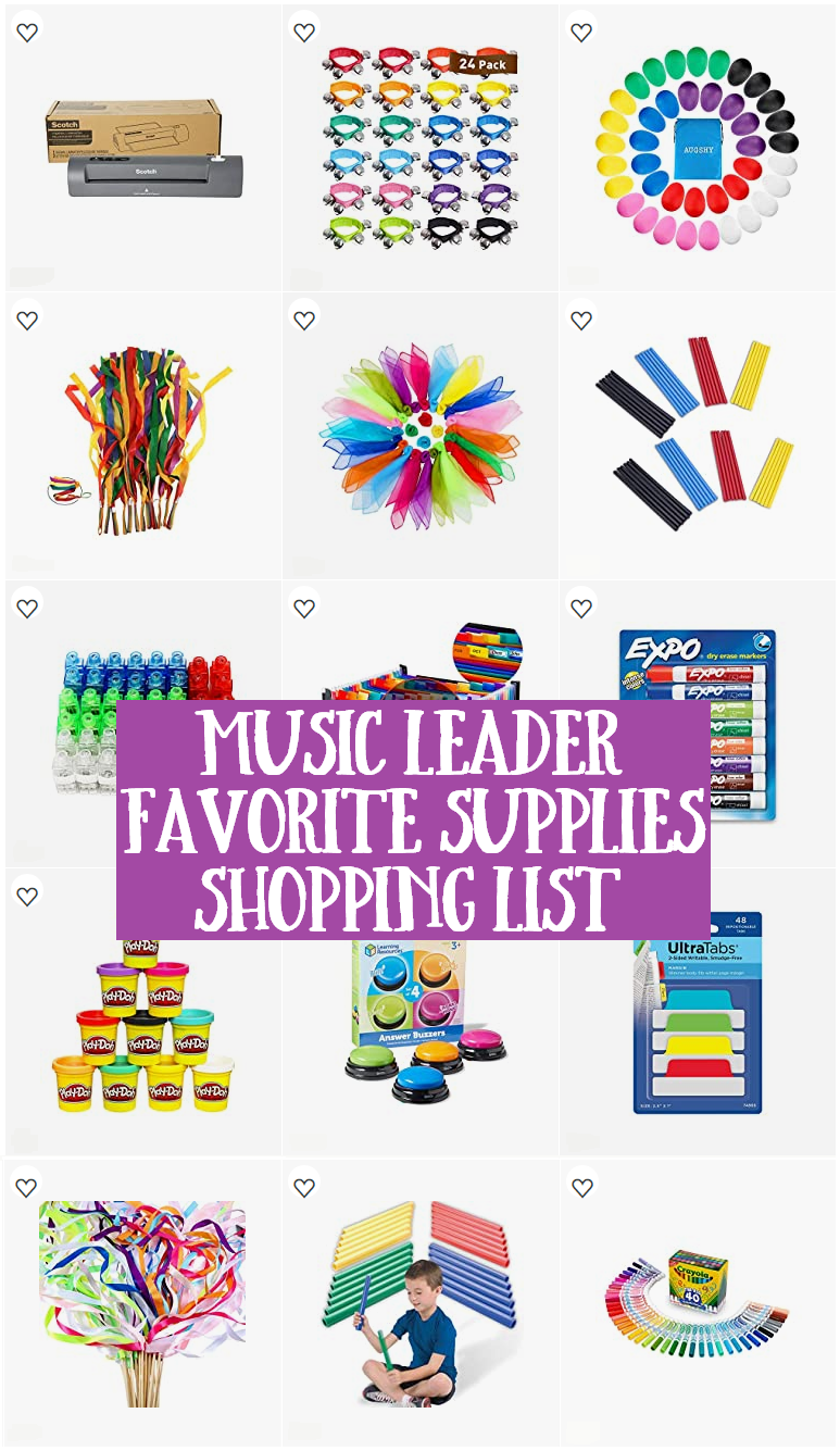 Shop on Amazon for all of our favorite Primary Music Leader Supplies including everyday essentials to make sure you have on hand plus instruments, manipulatives, art supplies, and many more must haves! Great for singing time prep for LDS or any music teachers.