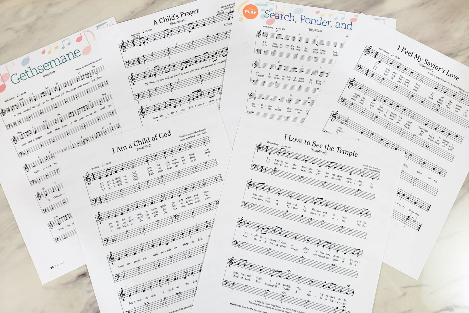 Utilize this master list of ALL the LDS Primary "I Can Play It" simplified sheet music! It includes a variety of songs from the Children's Songbook, a few from the hymn book, and even some songs from the Friend magazine. Great resource to help music leaders planning their singing time activities and even the Primary program.
