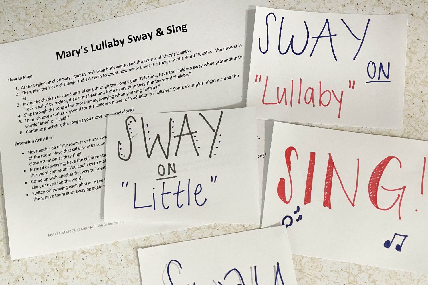 Mary's Lullaby Christmas Song Sway & Sing Easy ideas for Music Leaders IMG 7704