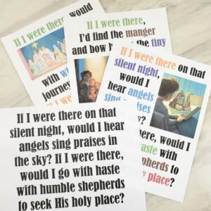 If I Were There Flip Chart & Lyrics - Printable singing time song helps for LDS Primary Music Leaders. Use your choice of flipchart printables while teaching this beautiful Christmas song!