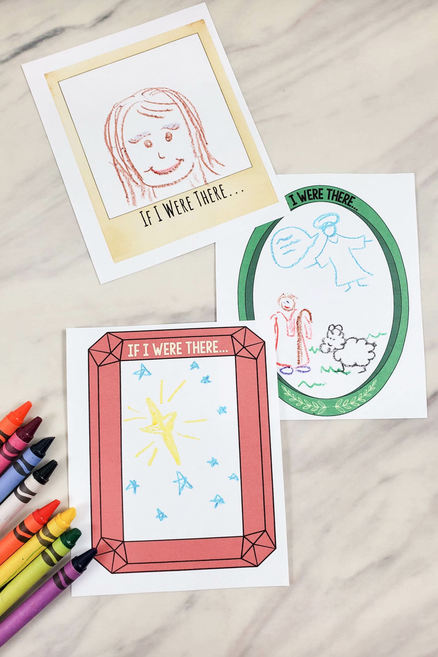 If I Were There Picture Me There singing time idea for this beautiful new Christmas song for Primary by Angie Killian! Have the kids color in what they would do if THEY were there!! Printable song helps for LDS Primary music Leaders.