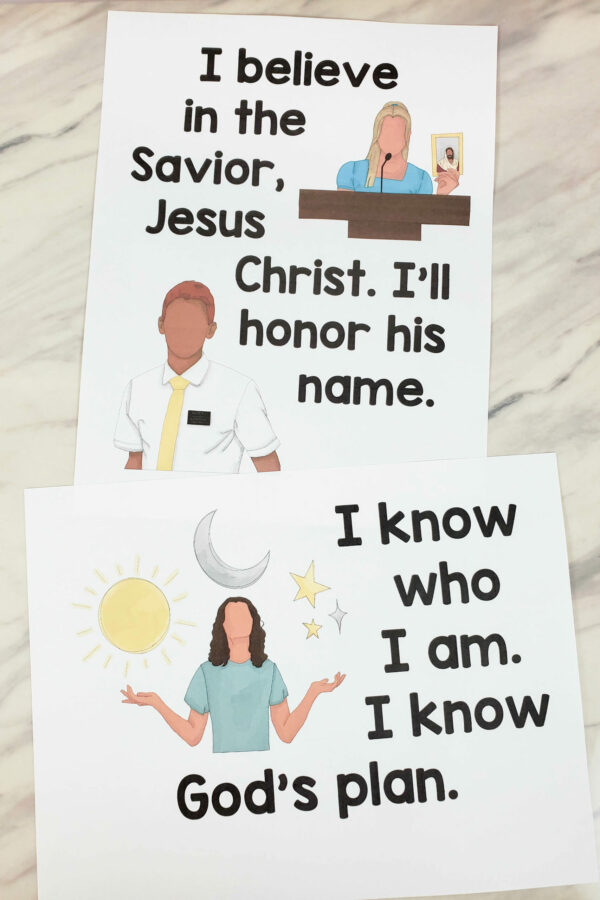 The Church of Jesus Christ Flip Chart for Primary Singing Time great visual aids to help teach this song for LDS Primary music leaders - illustration pictures and lyrics!