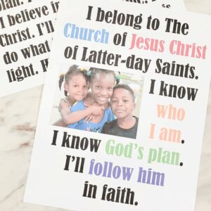 The Church of Jesus Christ printable Flip Chart & Lyrics