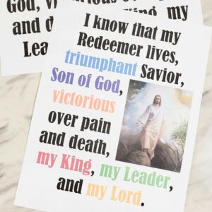 My Redeemer Lives printable Flip Chart & Lyrics